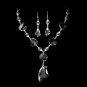 Silver Swarovski Crystal Jewelry Set NE 8317