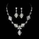 Vintage Silver Bridal Jewelry Set NE 8315