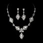 Vintage Silver Bridal Jewelry Set NE 8315