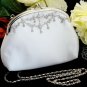 Beautiful WhiteTrim Encrusted Bridal Purse BP 5