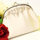 Beautiful Champagne Crystal Encrusted Bridal Purse BP 5