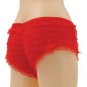 Be wicked ruffle hot pants red x-large
