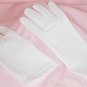 Children's Matte Satin Gloves with Beaded Pearl Accents GL Child 201