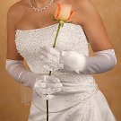Bridal Ring Finger Satin Gloves GL9055-12A