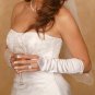 Satin Fingerless Elbow Length Bridal Glove GL212V-8E