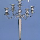 5 Light Candleabra with Floral Bowl 34" Tall