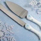 Snowflake Wedding Cake Server Set CS 445