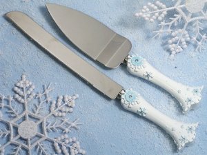Snowflake Wedding Cake Server Set CS 445