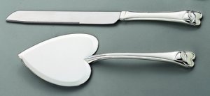 Heart Wedding Cake Server Set 25593