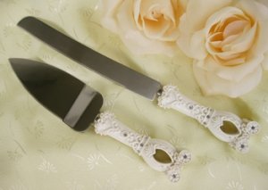 Cinderella Carriage Wedding Cake Server Set