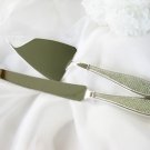 Rhinestone Handle Wedding Cake Server Set CS 83616