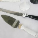 Black Tux Wedding Cake Serving Set CS 437