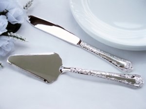 Sterling Silver Plated Wedding Cake Server 2883