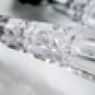Wedding Cake Server Set with Crystal Acrylic Handle Accented with Silver CS 908