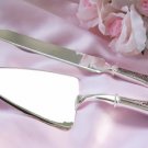 Pink Rhinestone Handle Wedding Cake Server Set CS 83636