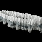 Organza Garter with Scattered Bugle Beads G204