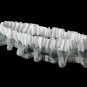 Organza Garter with Scattered Bugle Beads G204