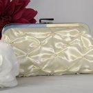 Ivory Satin Bridal Evening Bag EB 303