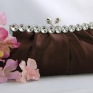Brown Satin Bridal Evening Bag EB 302