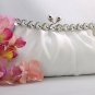 White Satin Bridal Evening Bag EB 302