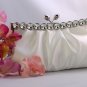 Ivory Satin Bridal Evening Bag EB 302