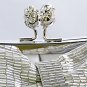 Silver Matte Satin Bridal Evening Bag EB 301
