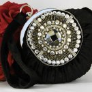 Black Velvet Velour Bridal Evening Bag EB 300