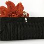 Black Satin Bridal Evening Bag EB 304