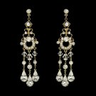 Gold Bridal Chandelier Earrings E 8318