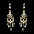 Gold Bridal Chandelier Earrings E 8319
