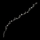 Silver & Cubic Zirconia Vine Bracelet B 2113