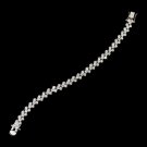 Silver Follow Me Cubic Zirconia Bracelet B2026-S