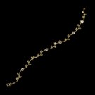 Gold & Cubic Zirconia Vine Bracelet B 2113