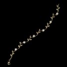 Gold and Ivory Pearl Vine Bracelet B 2114