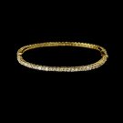 Gold Cubic Zirconia Bangle Bracelet B3532-G