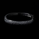 Silver Cubic Zirconia Bangle Bracelet B3107-S
