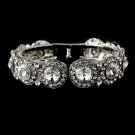 Crystal Silver Cuff Bracelet B 8245