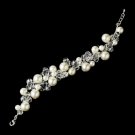 Pearl and Crystal Destination Wedding Bracelet B 8135