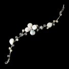 Dainty Floral Keshi Bracelet B 8137