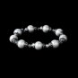 Beautiful Silver Ivory Pearl Bridal Bracelet B 922