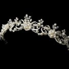 Victorian Freshwater Pearl & Crystal Bridal Tiara HP 1090