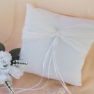 Crystal Accented Bridal Ring Bearer Pillow RP 11