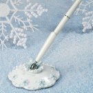Snowflake Charm Wedding Pen Set