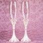 Pink Princess Wedding Toasting Flutes FL 457