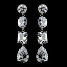 Dazzling Cubic Zirconium Dangling Earrings E 1652