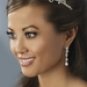 Breathtaking Cubic Zirconium & Pearl Drop Earrings E 5289