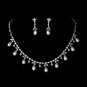 Designer Cubic Zirconia Pearl Jewelry Set N-3842 & E-3891