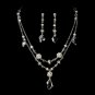 Freshwater Pearl & Crystal Jewelry Set NE 7302