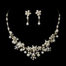 Beautiful Pearl Bridal Jewelry Set NE 8001
