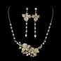 Freshwater Pearl Bridal Necklace Earring Set NE 7803